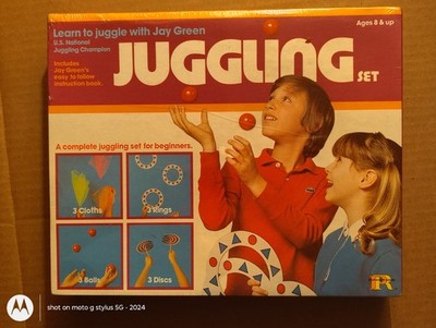 1970s or 80s  Jay Green learn to juggle Juggling set sealed NOS kids toy