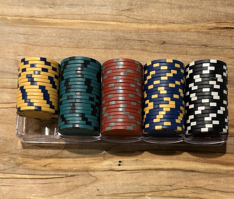 Poker Chips - 95 Multi Color Premium Chips With Case