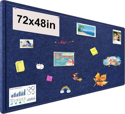Large Bulletin Board, 72x48 Inches Cork Board Alternative, Large Felt Board Deco