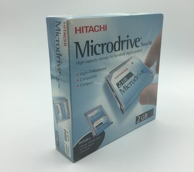 Rare Factory Sealed Hitachi 2 GB Microdrive + PC Card Adapter Kit (13G1785)