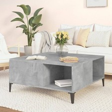 vidaXL Couchtisch Betongrau 80x80x36,5 cm