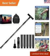 High-Performance Tactical Walking Staff - 40.5" Adjustable Outdoor Trekking Pole