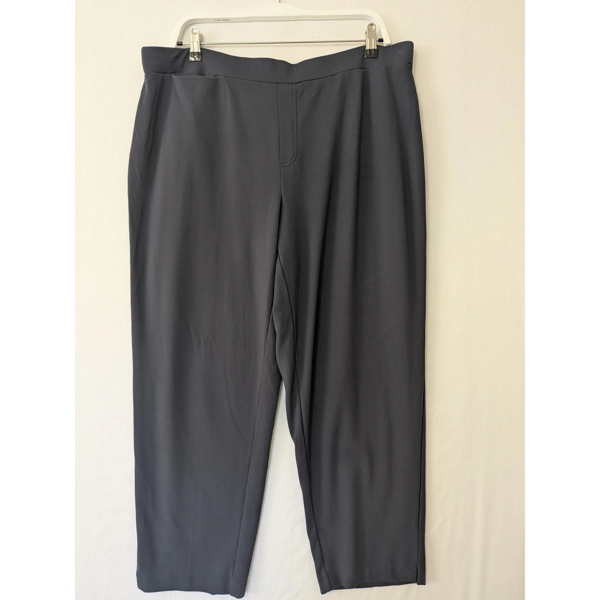 Pantalon Susan Graver Petite 8 Noir Imprimé, Coupe Slim, Taille Crop - Neuf Sans étiquette