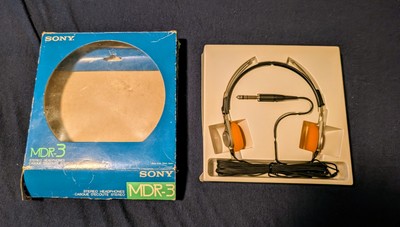 Vintage 1980's Sony MDR-3 Stereo Headphones - In Box (1/4