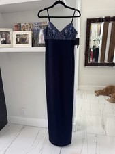 Rene Ruiz Women's Navy Gown Size 2