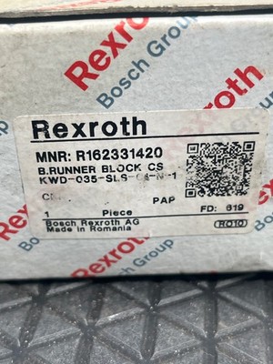 BOSCH REXROTH R162331420 Linear Guide Runner Block NEW