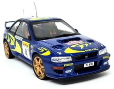 Modellino auto pressofuso Autoart 1/18 Subaru Impreza WRC 1997 #4 Montecarlo Rally Win