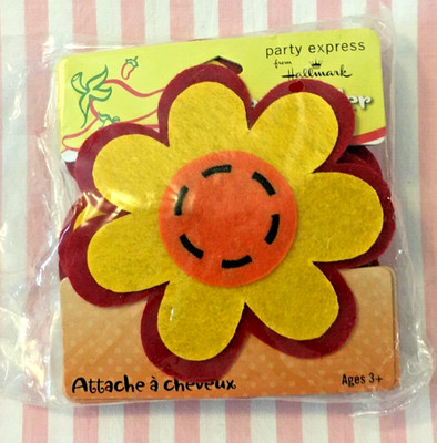 Hallmark Lot of 3 Party Express Birthday Party Favor Felt Ponytail Holders