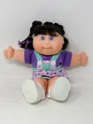 Cabbage Patch Kids Doll Purple Outfit Black Hair Vintage Shoes