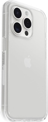 OtterBox Symmetry Clear Hülle für iPhone 15 Pro, sturzsicher. Transparent. NEU