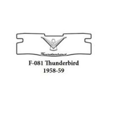 Trunk Floor Mat Cover For 1958-1959 Ford Thunderbird 2dr Hardtop Large Plaid 4pc