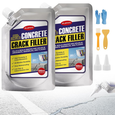 Self-Leveling Concrete Crack Filler   High Elasticity Waterproof Cement Sealant.