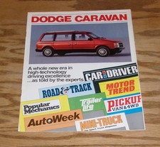Original 1984 Dodge Caravan As Told By The Experts Sales Brochure 84