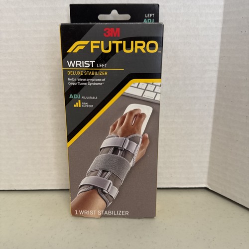 3M Futuro Polso Deluxe Stabilizzatore Mano Sinistra Regolabile Misura Supporto Fermo 09014 - Foto 1 di 1
