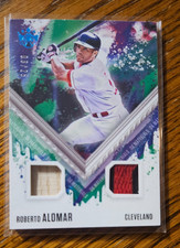 Roberto Alomar 2021 Diamond Kings Game Used Bat & Jersey Platinum Blue Holo #/25