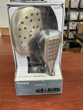 Moen 220C4EPSRN Verso Rain Head Magnetic Hand Shower Combo Brushed Nickel B318