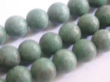 GREEN STONE 6mm ROUND SEMI PRECIOUS STONE BEADS  sp49a