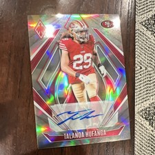 Panini Phoenix 2024 Talanoa Hufanga #131 Silver Autograph 140/199 49ers