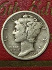 ROARING  TWENTIES  :  1928 P Mercury SILVER  Dime Good / Very Good  Nice SILVER