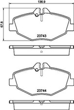 HELLA Bremsbeläge Satz Vorne Bremsklötze für NISSAN ALMERA I Hatchback (N15) 8DB