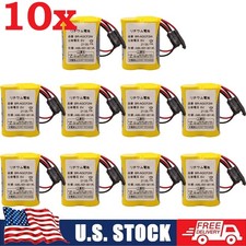 10 Pcs BR-AGCF2W 6V PLC Fanuc System Battery A98L-0031-0011 with Black Plug