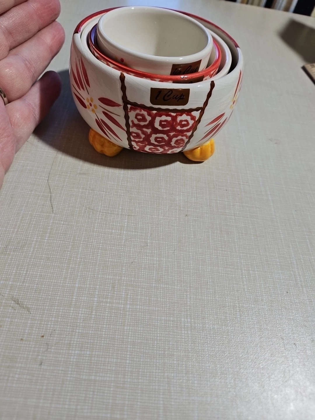 Temptations Nested Ceramic Measuring Cups