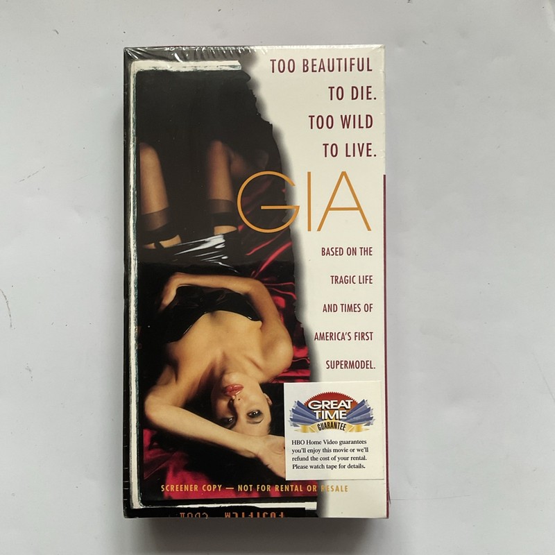 Gia - Angelina Jolie Screener Promo VHS Tapes Demo Screeners Brand New Sealed