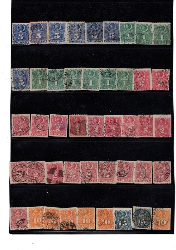 BH GOLDPATH: CHILE - COLON ISSUE POSTAGE STAMP LOT BHS_001_181_19