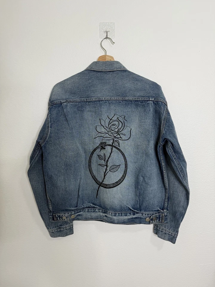 John Elliott x Union x Dr. Chaqueta Woo Denim Thumper | Talla 2 Mediana Foto 2 de 4