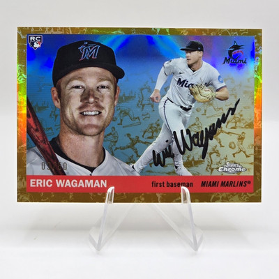 Topps 2025 Topps Chrome Eric Wagaman Miami Marlins RC #282 15/50
