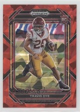 2023 Panini Prizm Draft Picks Red Ice Prizm Travis Dye #129 1o8k
