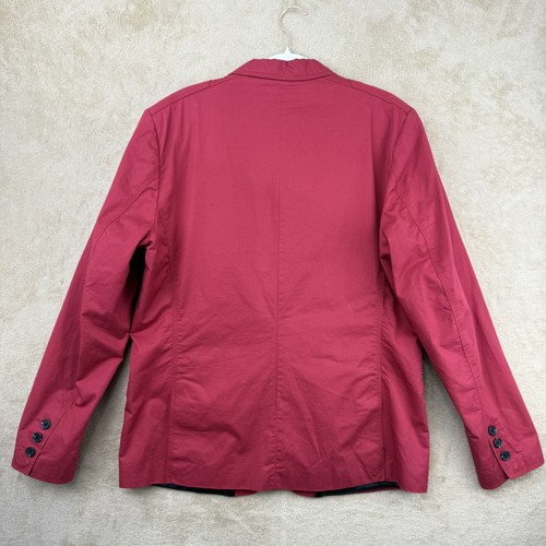 G by Guess Blazer Jacket Mens XL Red Studded Pocket Extra Large Dressy Suit Coat - Picture 2 of 15