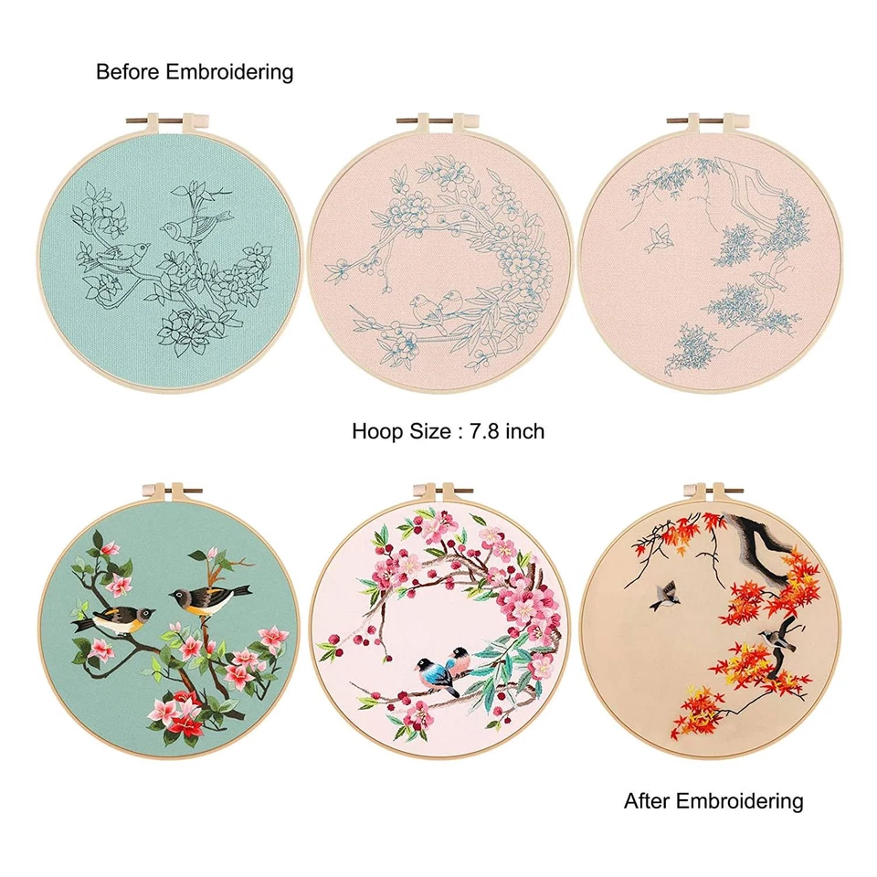 3 Pack Embroidery Kit for Beginners, Kits for Adults9641 - Image 2 of 4