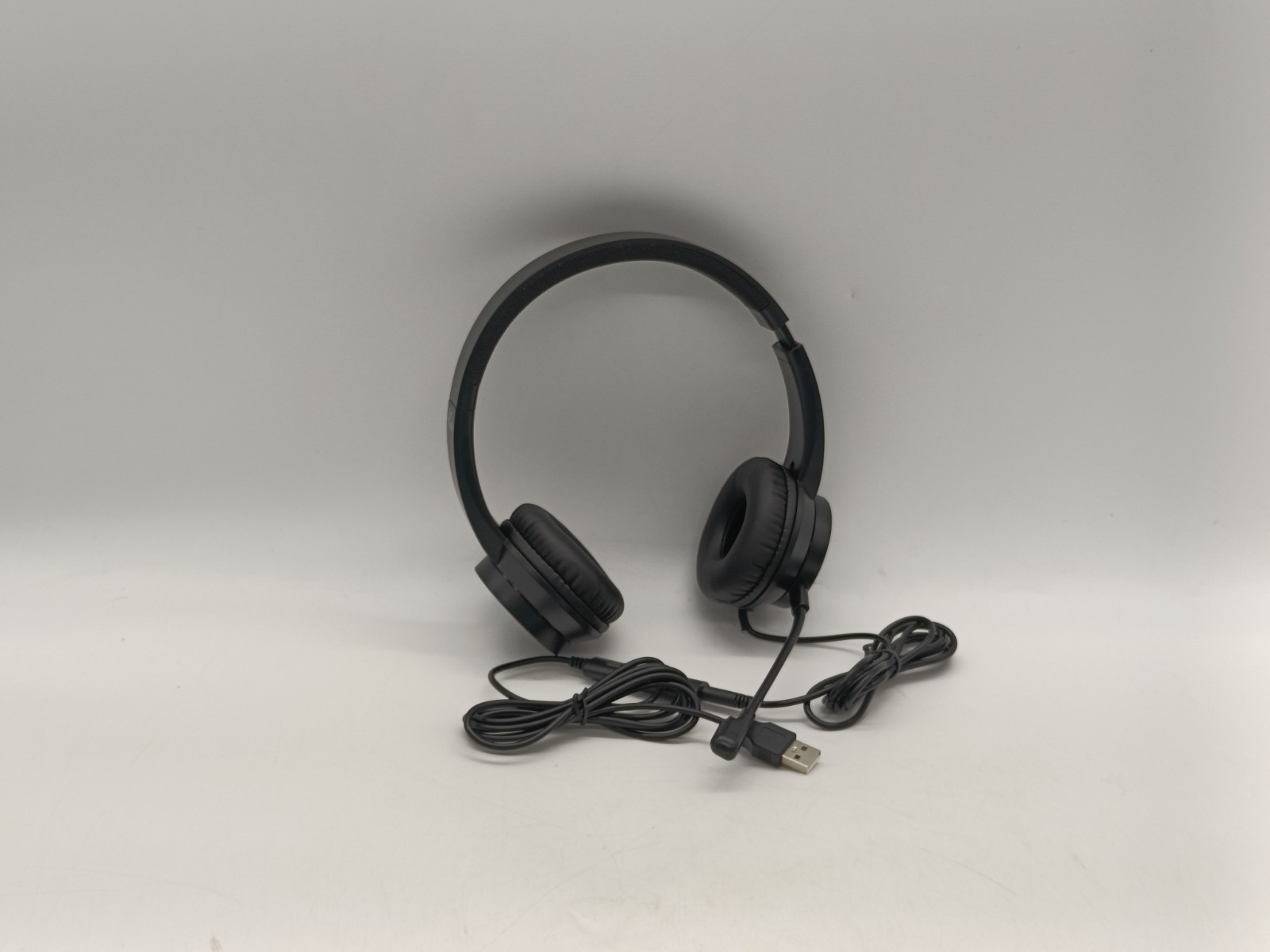 Venker LCL U17D headset 3.5mm USB wired 3m with boom microphone black for PC