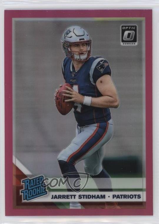 2019 Panini Donruss Optic Rated Rookie Pink Prizm Jarrett Stidham #157 RC