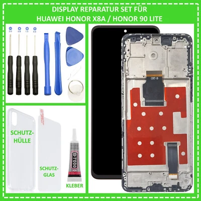 LCD Display für Huawei Honor X8a / 90 Lite Bildschirm Touch Screen Glas + Rahmen