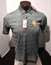 BAYLOR BEARS Men's Green Space DyeStriped POLO SHIRT ANTIGUA S-2XL NWT