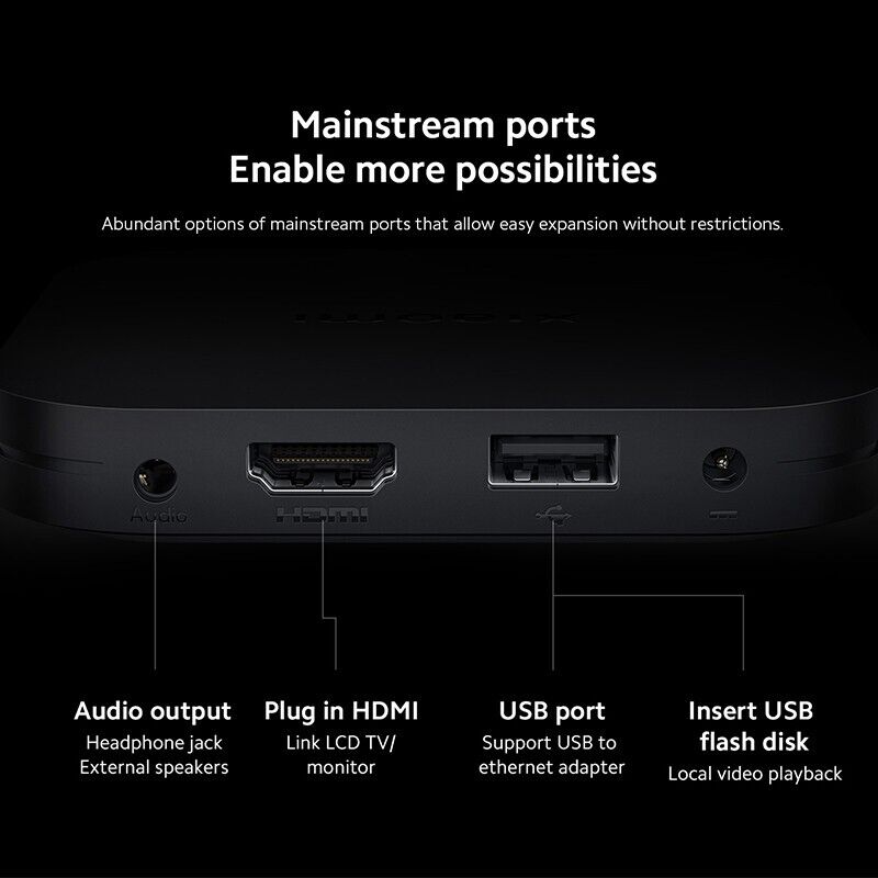 Global Version Xiaomi Mi TV box s 2nd gen 4K Ultra HD BT5.2 2GB 8GB