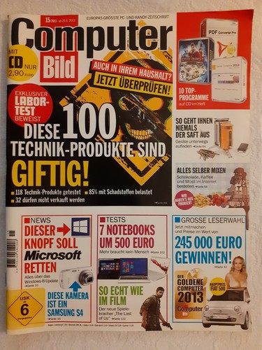 Computer Bild 15/2013 (ab 29.06.2013 / CD fehlt!)