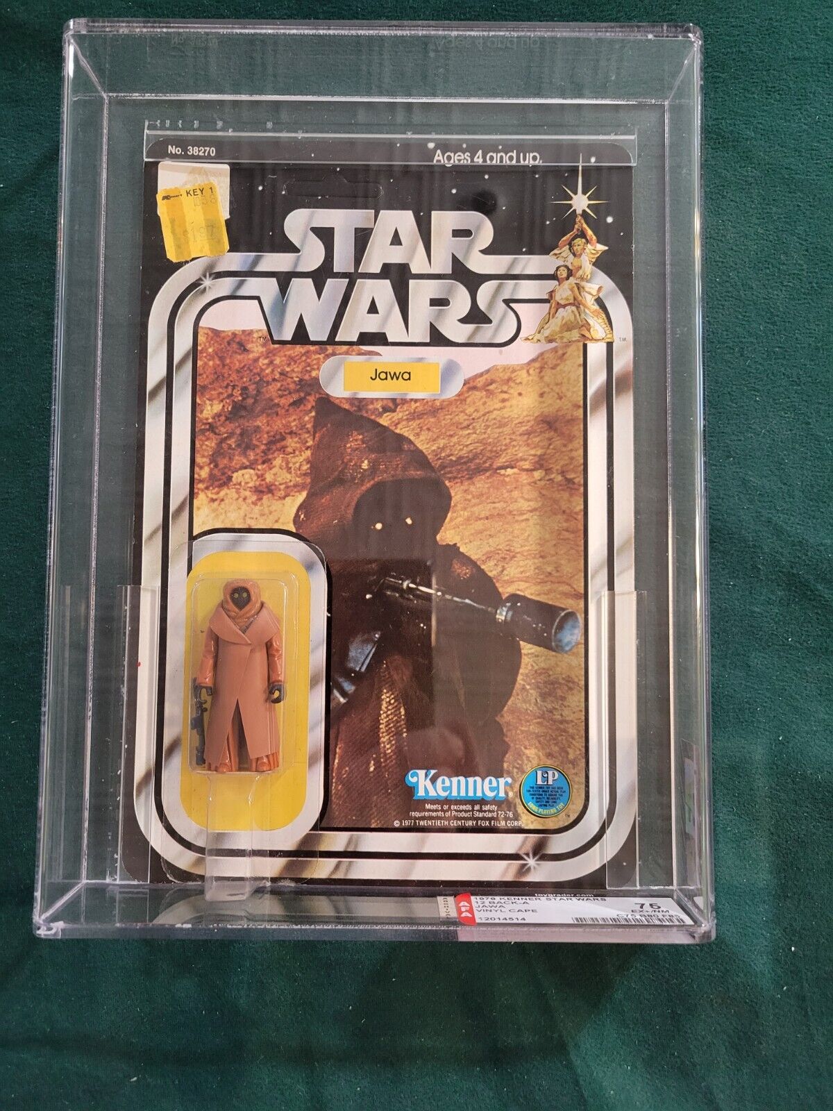 1978 Kenner Star Wars 12 Back-A Jawa (Vinyl Cape) (First 12) AFA 75