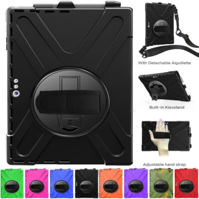 Hybrid Rugged Shockproof Hard Stand Case Cover Fr Microsoft Surface Pro 4 5 6 7}