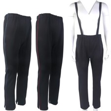 For Picard 3 Admiral Mens Red Trousers Starfleet Will Gold Stripe Pants Overalls