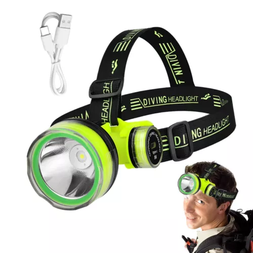 Faro de buceo LED subacuático lámpara de cabeza de buceo súper brillante - Imagen 2 de 8
