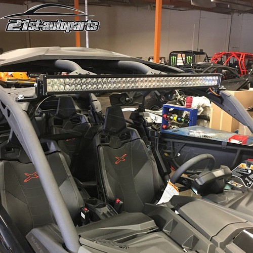 Soporte de montaje de barra de luz LED Fit 17-25 Can-Am Maverick X3 Max Turbo sobre techo 42" - Imagen 3 de 5