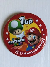 Universal Studios Hollywood Super Mario World 1 year anniversary pin 1 up