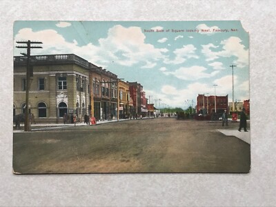 H445 Postcard Fairbury NE Nebraska Street Scene View -bad corner | eBay