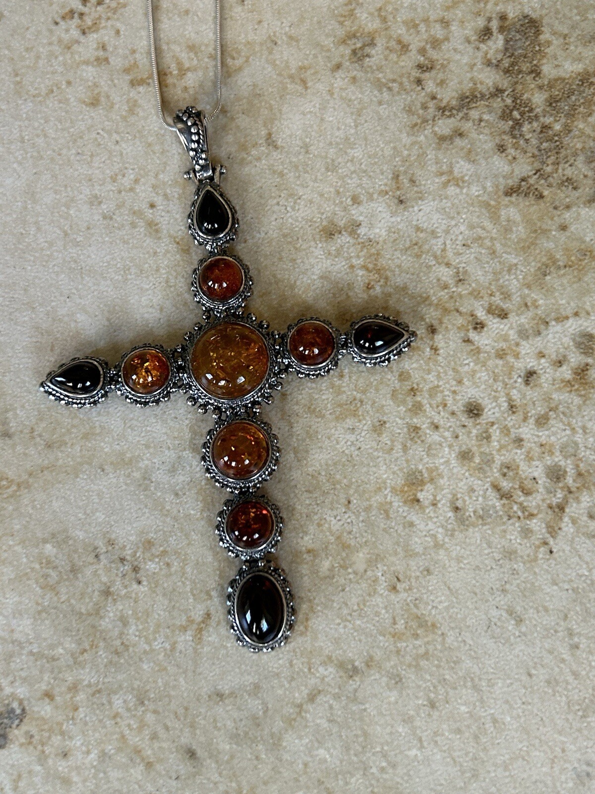 925 Solid Sterling Silver Multicolor Natural Balt… - image 2