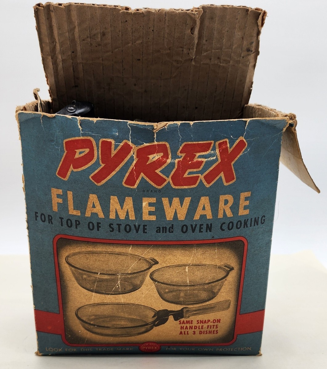 OLD PYREX FLAMEWARE 3個セット Pyrex Flameware Set Rough Box Rare Handle | eBay