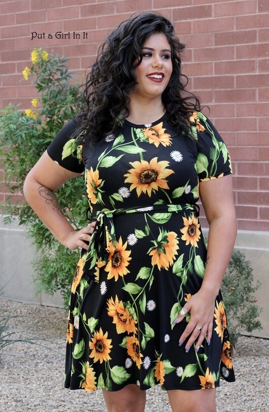 plus size yellow and black dress Plus Size Princess Seam Dress  EvaVarro