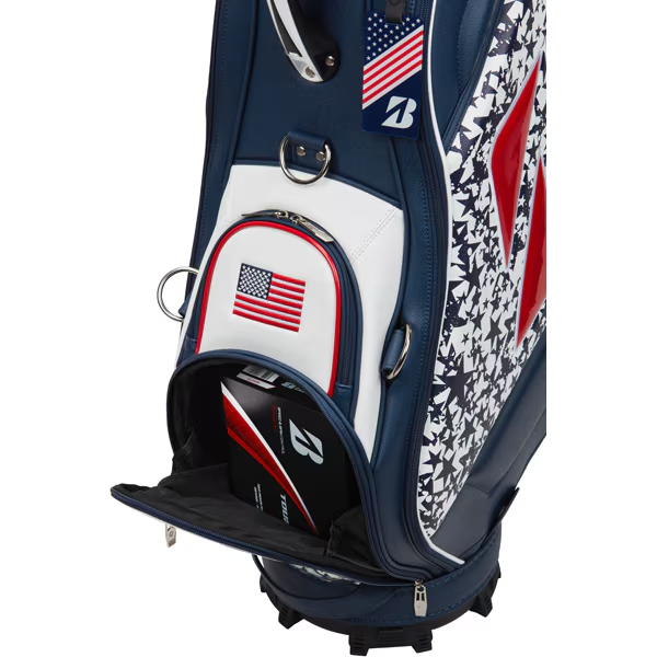 BRIDGESTONE GOLF キャディバッグ アメリカ国旗デザイン Bridgestone USA Tour Staff Stand Bag 2025 - Carl's Golfland